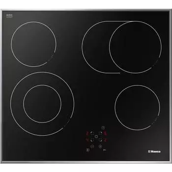 Варочная поверхность Hansa BHCI66706, электрическая, 4 конфорки, сенсор, черная