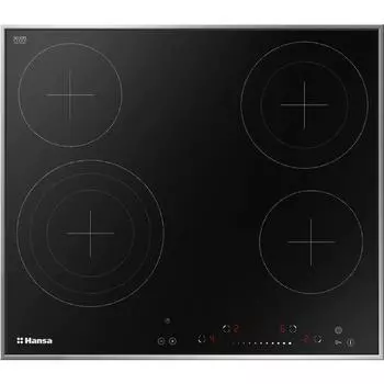 Варочная поверхность Hansa BHCI96808, электрическая, 4 конфорки, сенсор, чёрная