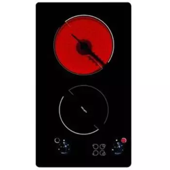 Варочная поверхность Hansa BHCS 31116, электрическая, 2 конфорки, сенсор, чёрная