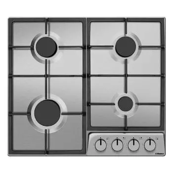 Варочная поверхность Hansa BHGI630542, газовая, 4 конфорки, серебристая