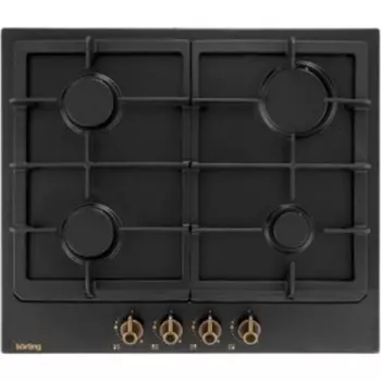 Варочная поверхность Körting HG 660 CRN, газовая, 4 конфорки, газ-контроль, 58 см, черная