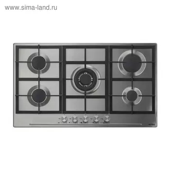 Варочная поверхность Körting HG 965 CTX, газовая, 5 конфорок, 85 см, серая