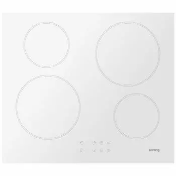 Варочная поверхность Körting HI 64042 BW, индукционная, 4 конфорки, сенсор, белая
