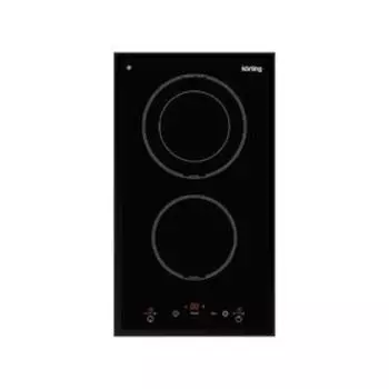 Варочная поверхность Körting HK 32033 B, электрическая, 2 конфорки, сенсор, чёрная