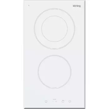 Варочная поверхность Körting HK 32033 BW, электрическая, 2 конфорки, сенсор, белая