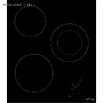 Варочная поверхность Körting HK 42031 B, электрическая, 3 конфорки, сенсор, черная