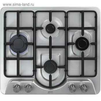 Варочная поверхность KRONA PARTITA 60 IX, газовая, 4 конфорки, 60 см, серебристая