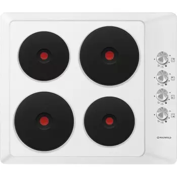 Варочная поверхность MAUNFELD EEHE.64.4W, электрическая, 4 конфорки, белая