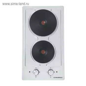 Варочная поверхность Maunfeld EEHS.32.4S, электрическая, 2 конфорки, серебристая