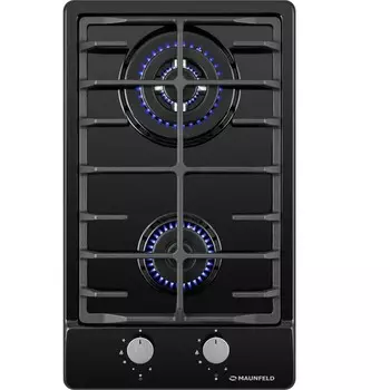Варочная поверхность MAUNFELD EGHE.32.63CB/G, газовая, 2 конфорки, чёрная