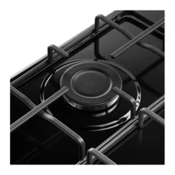 Варочная поверхность MAUNFELD EGHE.43.3STS-EB, газовая, 3 конфорки, чёрная