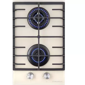 Варочная поверхность MAUNFELD EGHG.32.63CBG/G, газовая, 2 конфорки, бежевая