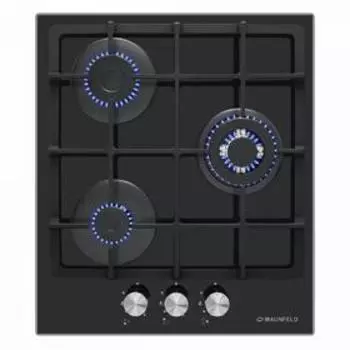 Варочная поверхность Maunfeld EGHG.43.33CB/G, газовая, 3 конфорки, чёрная