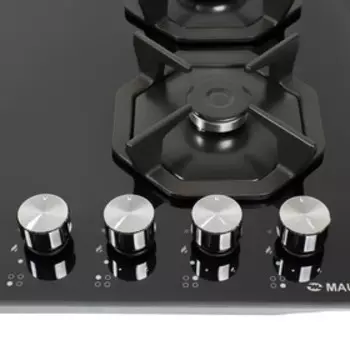 Варочная поверхность Maunfeld EGHG.64.2CB/G, газовая, 4 конфорки, цвет чёрное стекло