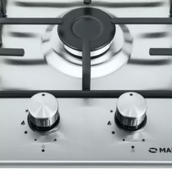 Варочная поверхность Maunfeld EGHS.32.3ES/G, газовая, 2 конфорки, серебристая