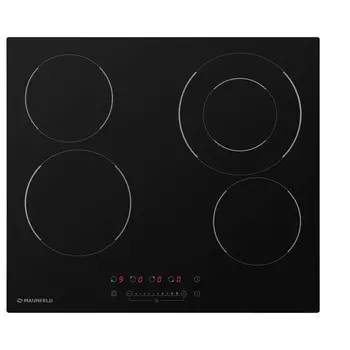 Варочная поверхность MAUNFELD EVCE.594F.D-BK, электрическая, 4 конфорки, чёрная