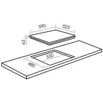 Варочная поверхность MBS PG-606IV, газовая, 4 конфорки, механич. управление, бежевая