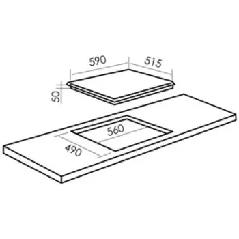 Варочная поверхность MBS PG-611WH, газовая, 4 конфорки, механич. управление, белая