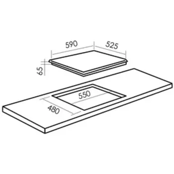 Варочная поверхность MBS PG-613, газовая, 4 конфорки, механич. управление, серебристая