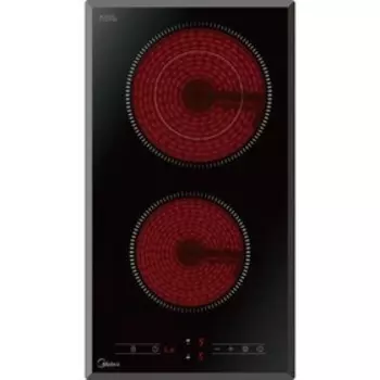 Варочная поверхность Midea Mch32329F, электрическая, 2 конфорки, сенсор, черная