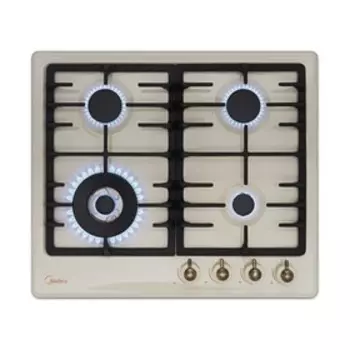 Варочная поверхность Midea Mg696Tri-B, газовая, 4 конф, газ-контроль, бежевая 41767