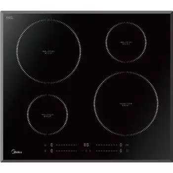 Варочная поверхность Midea MIH65742F, электрическая, 4 конфорки, сенсор, чёрная