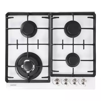 Варочная поверхность NORDFROST HM 6042 W, газовая, 4 конфорки, белый