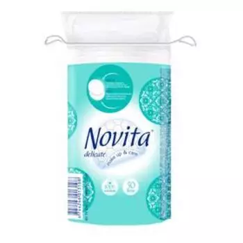 Ватные диски косметические Novita Delicate, 50 шт.