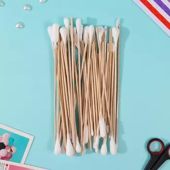 Ватные палочки деревянные п/эт 500гр