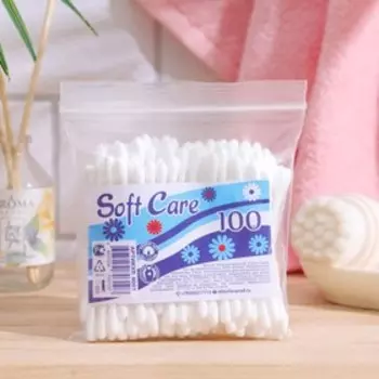 Ватные палочки Soft Care, 100 шт.