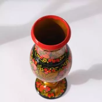 Ваза, 11х29см, хохлома