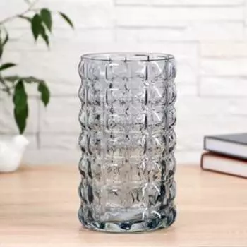 Ваза «Черника», 2011 см, стекло, синяя