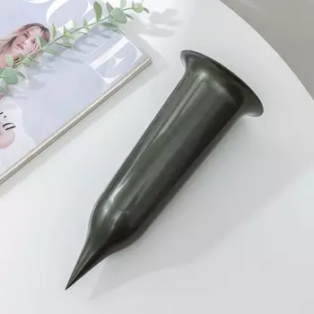 Ваза для цветов Santino, 650 мл, с колышком, пластик, чёрное золото