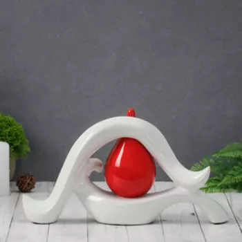 Ваза абстракция "Капля" волны 29*16 см микс