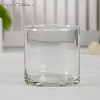 Ваза «Армандс-1», цилиндр, 9.510 см, стекло, прозрачная