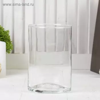 Ваза «Армандс-2», цилиндр, 1015 см, стекло, прозрачная
