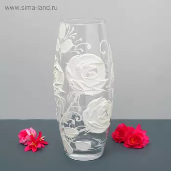 Ваза "Белые цветы" 26см