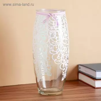 Ваза "Белые кружева" h-23,5х9,5; d-6.5см