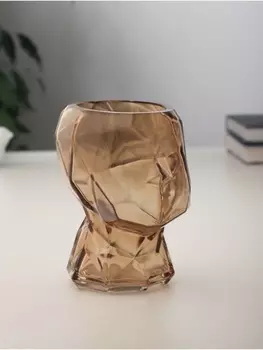 Ваза «Бетти», 1613 см, стекло, коричневая