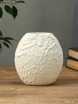 Ваза «Блейз», луна, 18164 см, керамика, белая