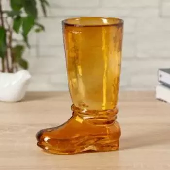 Ваза "Ботфорт" оранжевый 18,5х8,5х11 см, 0,46л 1562