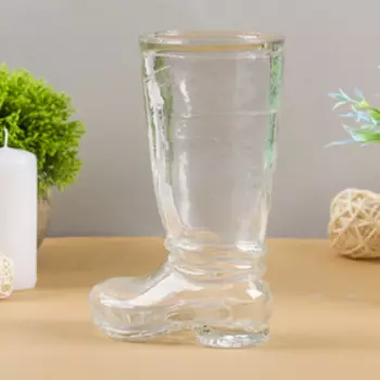 Ваза "Ботфорт" прозрачная d=8.5см h=18,5х11см, 0,46л