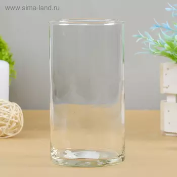 Ваза «Цилиндр», 500 мл, 158 см, стекло, прозрачная