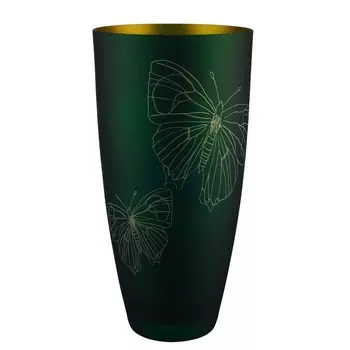 Ваза Crystalex, цвет зелёный