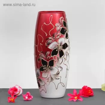 Ваза «Цветочные узоры», d=7.5 см, 1126 см, стекло