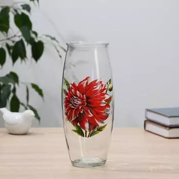 Ваза Цветок на проз.стекле, d-7см 10х23 см