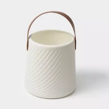 Ваза для цветов LaDоm «Ведёрко», пластик, 1.8 л, 1514.512.5 см, белая