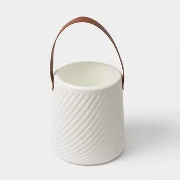 Ваза для цветов LaDоm «Ведёрко», пластик, 2,8 л, 1816,514 см, белая