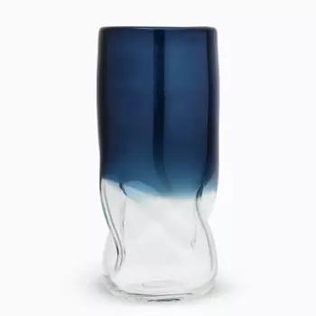 Ваза для цветов «Оушен» из цветного стекла 271212 см