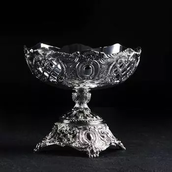 Ваза для фруктов «Олимп», 181816 см, цвет серебряный